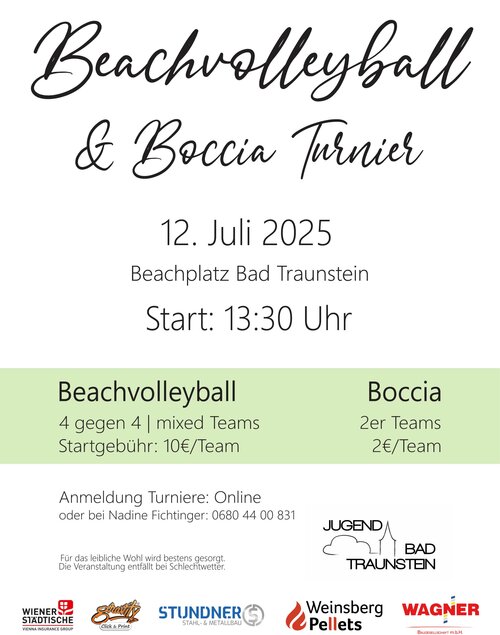 Beachvolleyball & Boccia Turnier