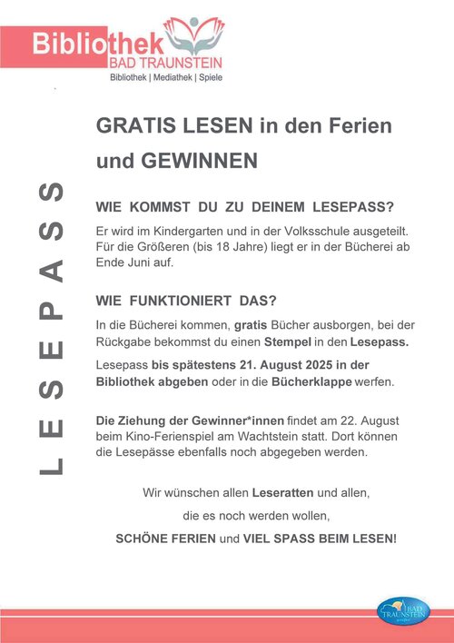 Ferienspiel - GRATIS Lesen in den Ferien