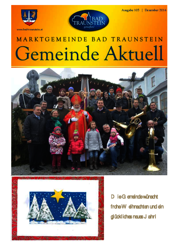 Cover Gemeindezeitung Nr. 105 12/2014