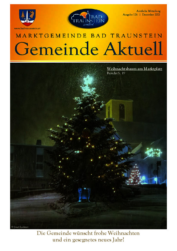 Cover Gemeindezeitung Nr. 126 12/2021