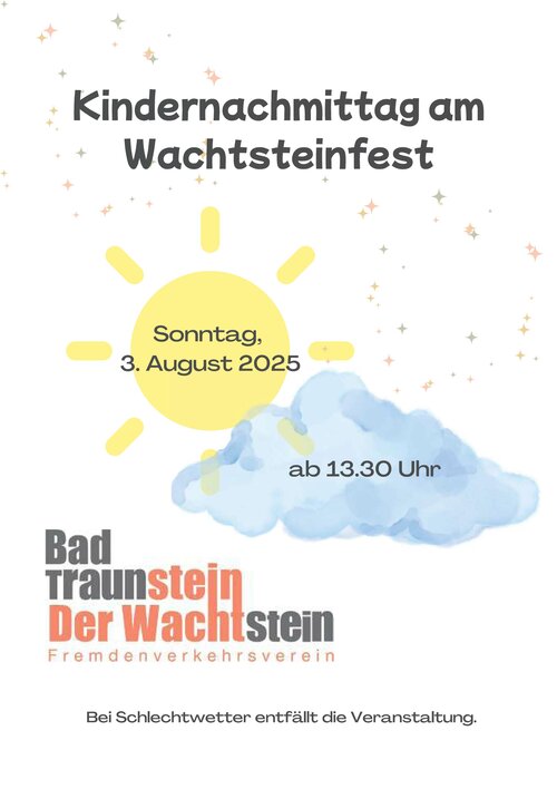 Ferienspiel - Kindernachmittag am Wachtsteinfest