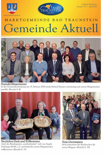 Cover Gemeindezeitung Nr. 115 04/2018