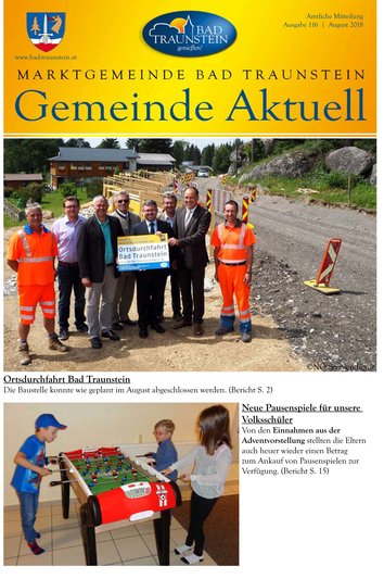 Cover Gemeindezeitung Nr. 116 08/2018