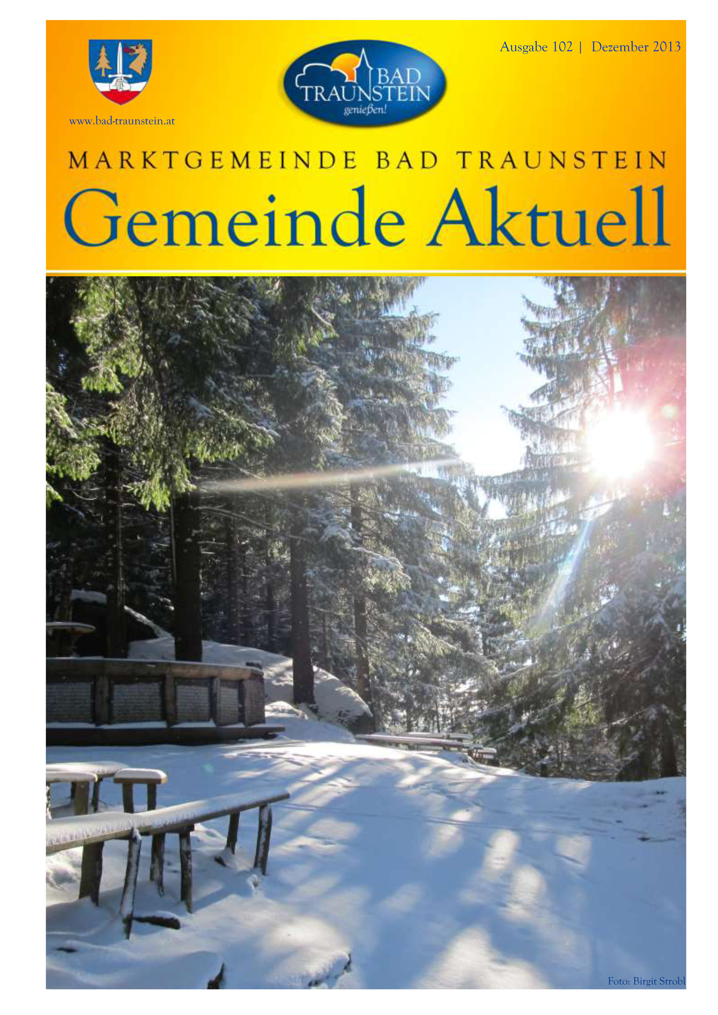 Cover Gemeindezeitung Nr. 102 12/2013